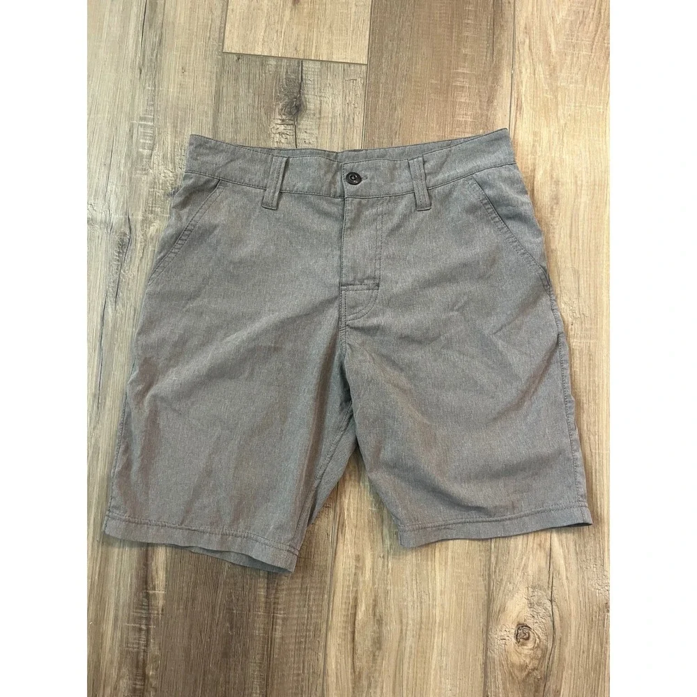 Prana‎ Meritt Hybrid Hiking Shorts Mens 28 Heather Grey Brown Stretch Outdoor